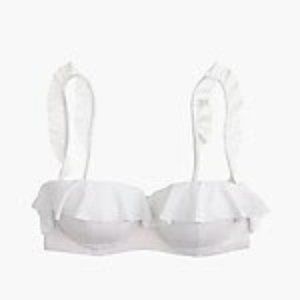 J.Crew Two Piece Ruffle Underwire Bikini Top and Bikini Bottom (34D and M)
